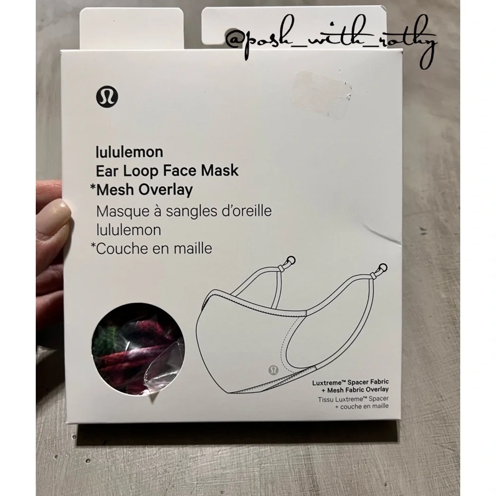 🍋Lululemon Ear Loop Face Mask, NWT